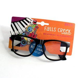 Falls Creek Boy's Sunglasses Youth 3+ Black Camo 100% UVA UVB Blue Light